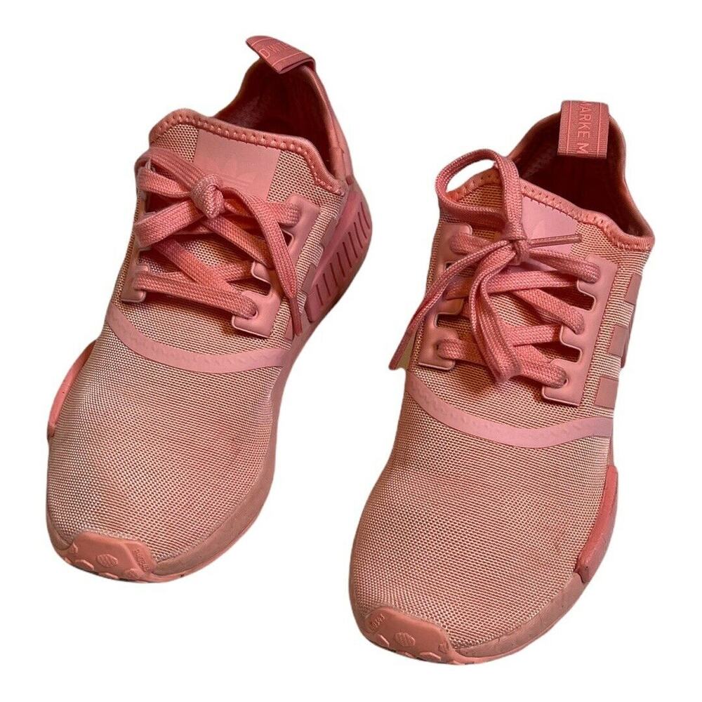 adidas boost pink lace up NMD_R1 Sneakers Shoes sport size 7 sneakers - Picture 2 of 14